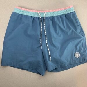 Chubbies Swim Trunks Mens XL Blue Pink 5.5" Inseam Pineapple Patch Mesh Lined